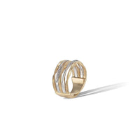 Marrakech Onde 18K Yellow and White 5 Row Diamond Ring, yellow gold, Long's Jewelers