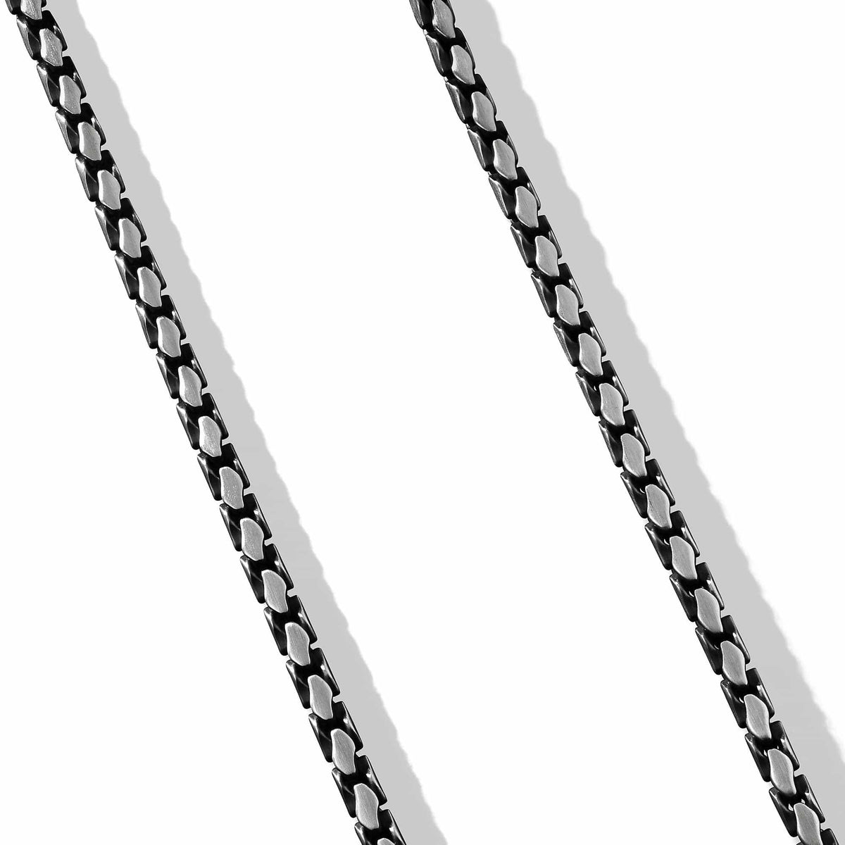 Medium Fluted Chain Necklace, 5mm