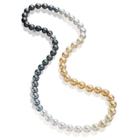 Mikimoto 18K White Gold Multi Pearl Necklace