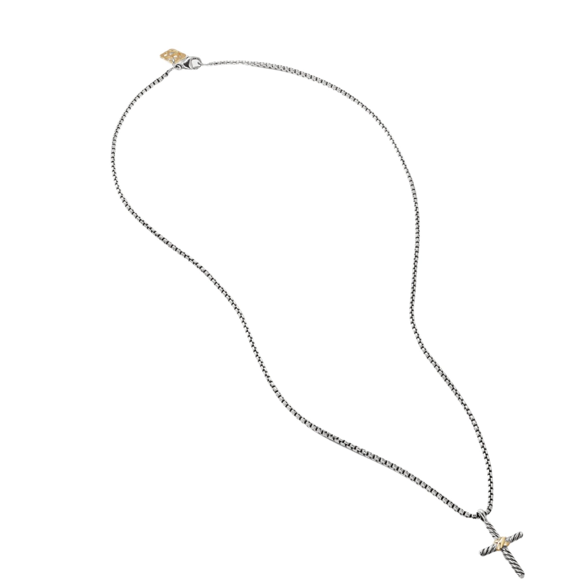 Cross Necklace with 14K Gold