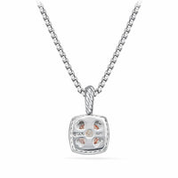 Pendant Necklace with Morganite and Diamonds