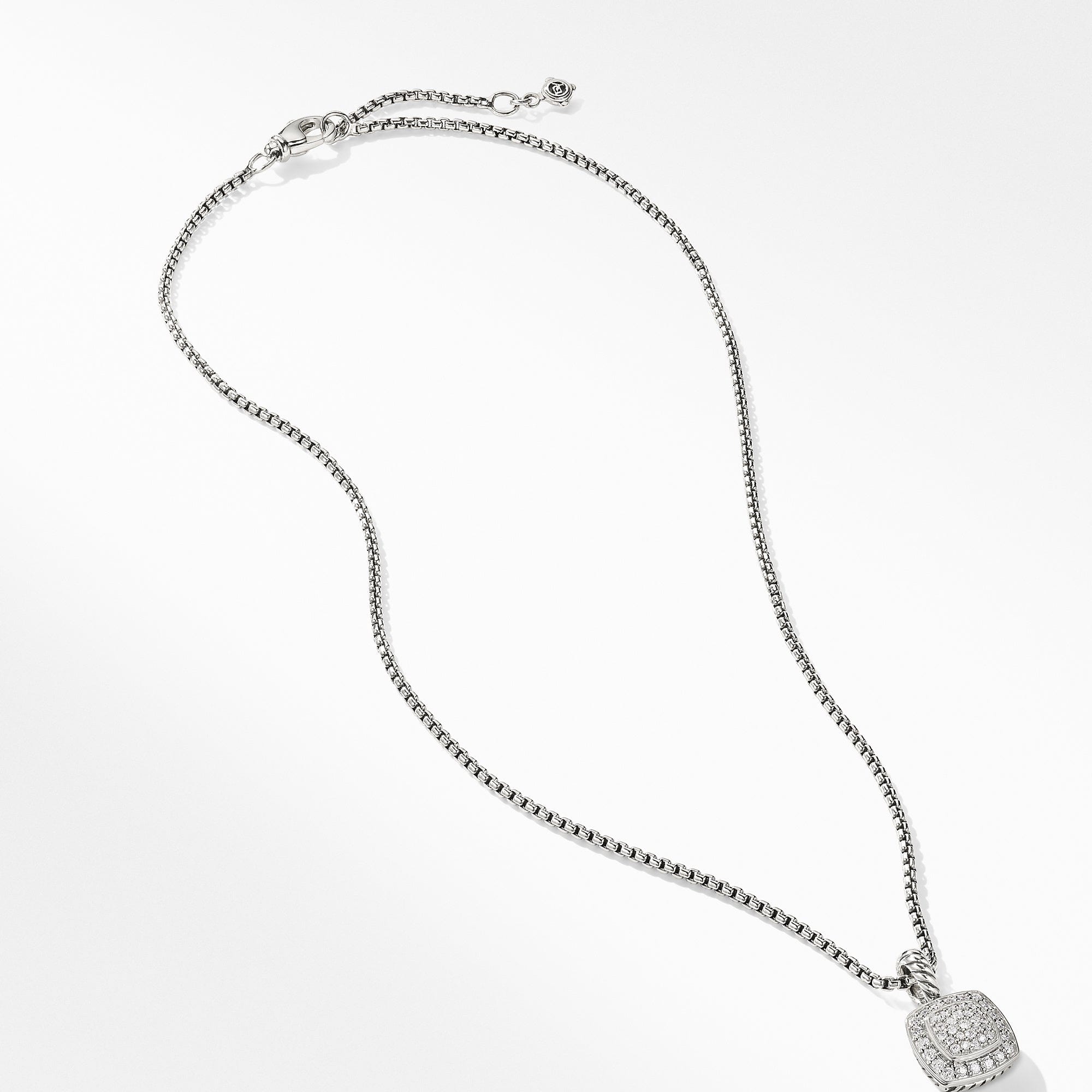 Petite Albion Pendant with Diamonds on Chain