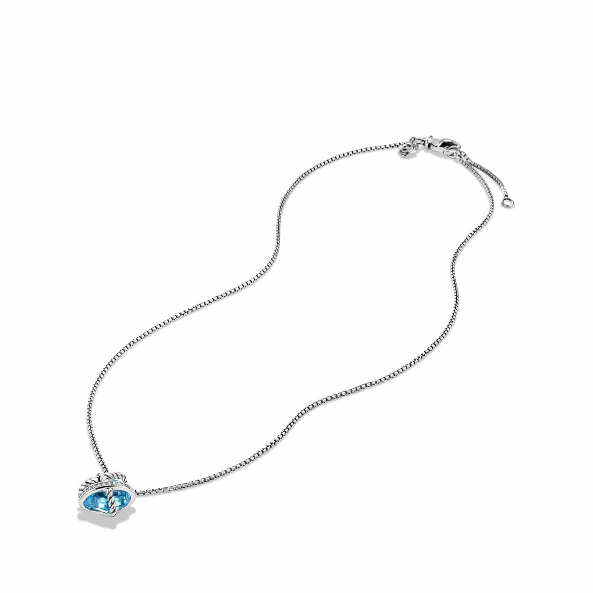 Necklace with Blue Topaz and Diamonds