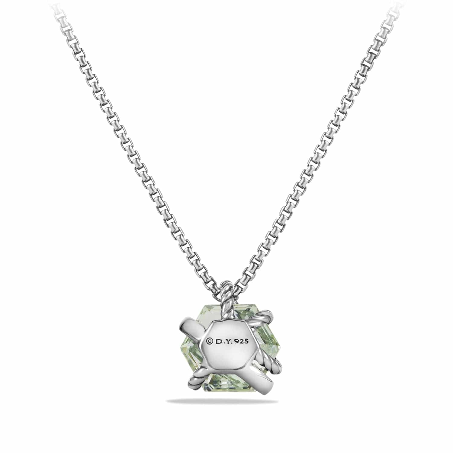 Necklace with Prasiolite and Diamonds
