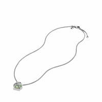 Necklace with Prasiolite and Diamonds