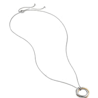 Crossover Pendant Necklace with Gold