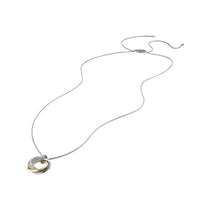 Crossover Small Pendant Necklace with Gold