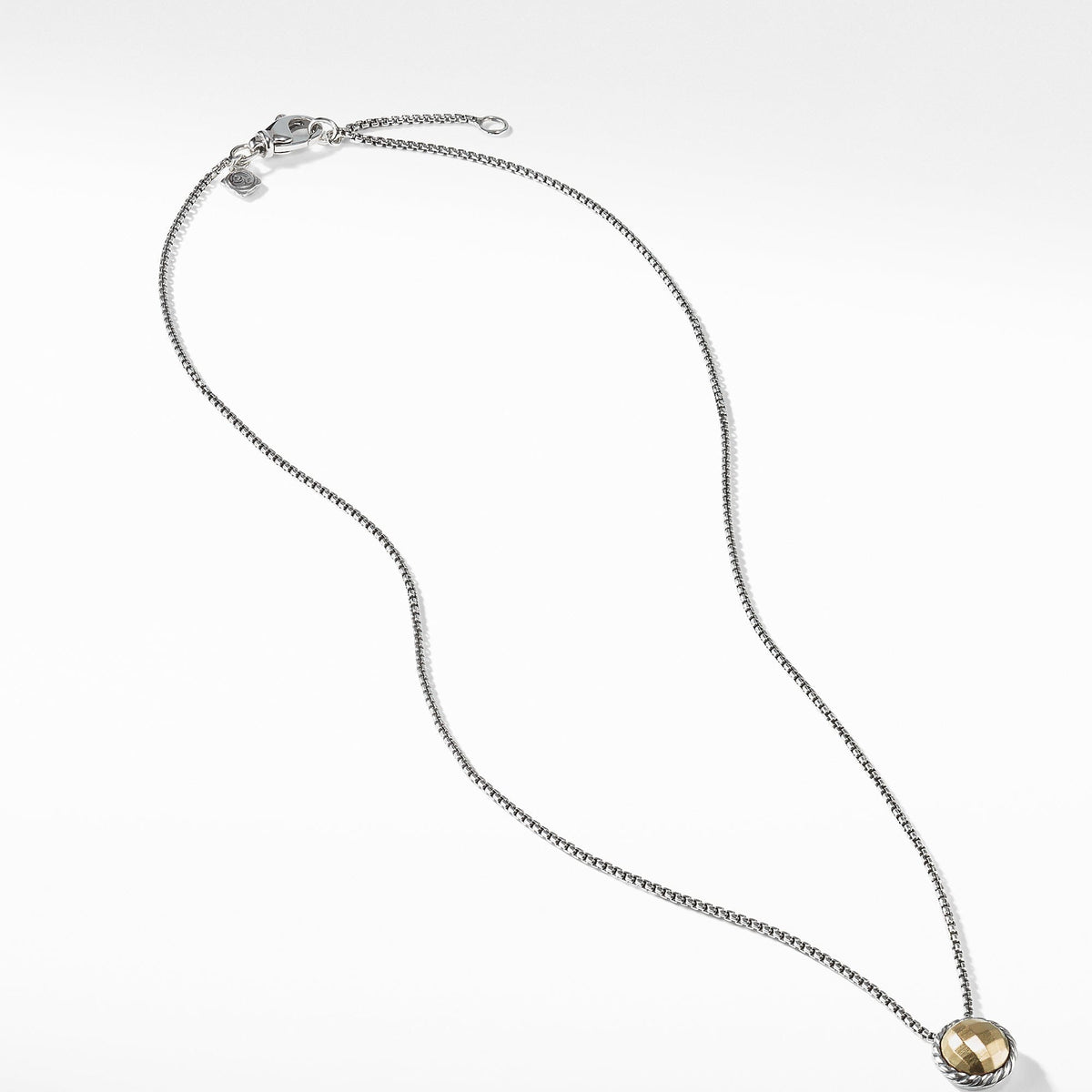 Necklace with Gold Dome and 18K Gold