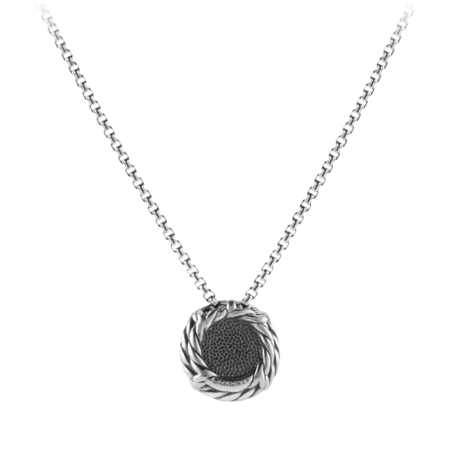 Chatelaine Pendant Necklace with Black Onyz