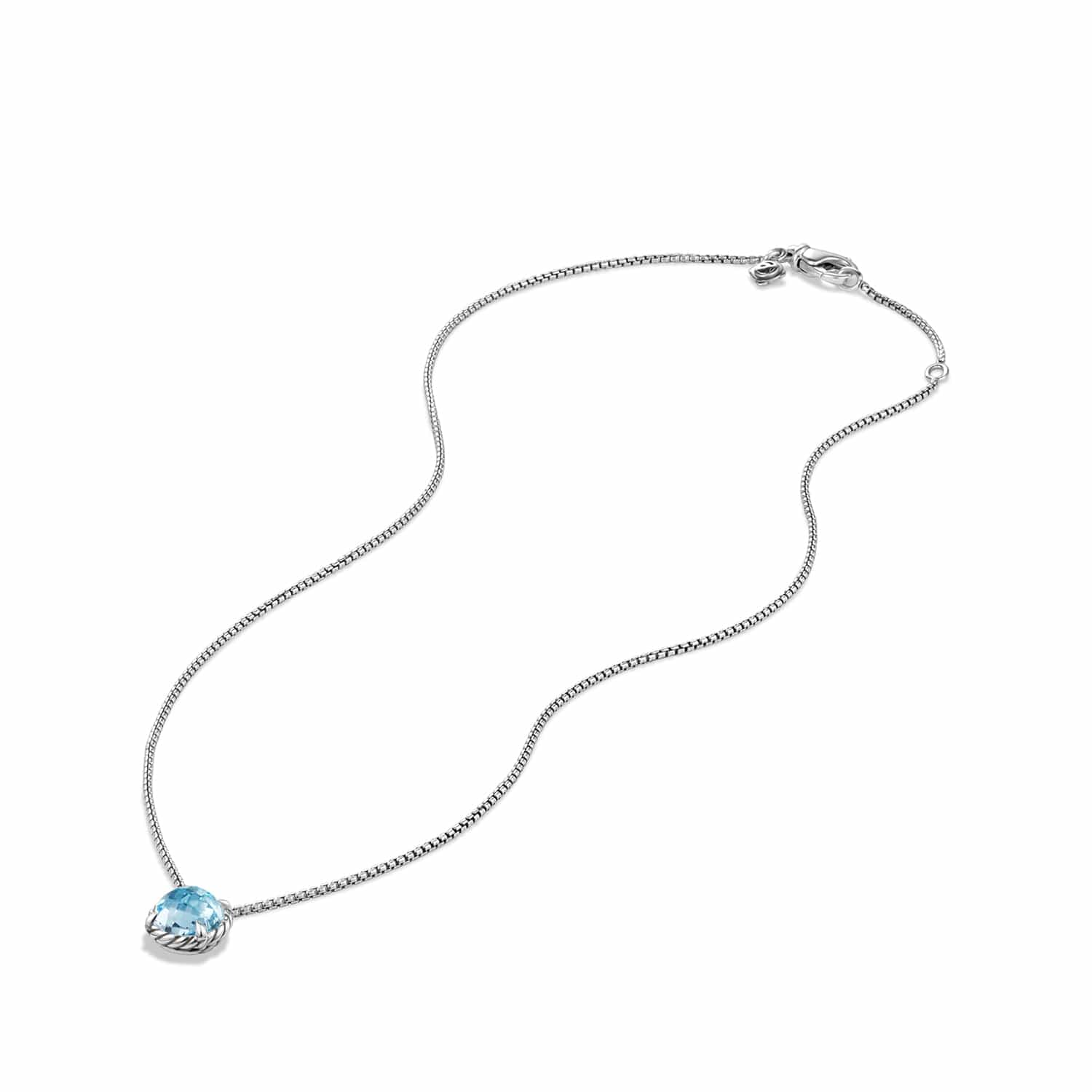 Chatelaine Pendant Necklace with Blue Topaz