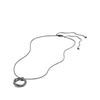 Crossover Pendant Necklace with Diamonds