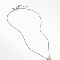 Cable Cookie Classic Heart Necklace with 18K Yellow Gold