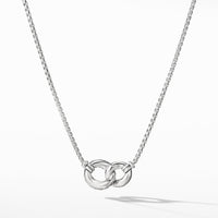 Double Link Necklace with Diamonds