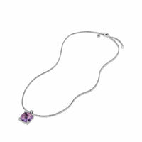 Pendant Necklace with Amethyst and Diamonds
