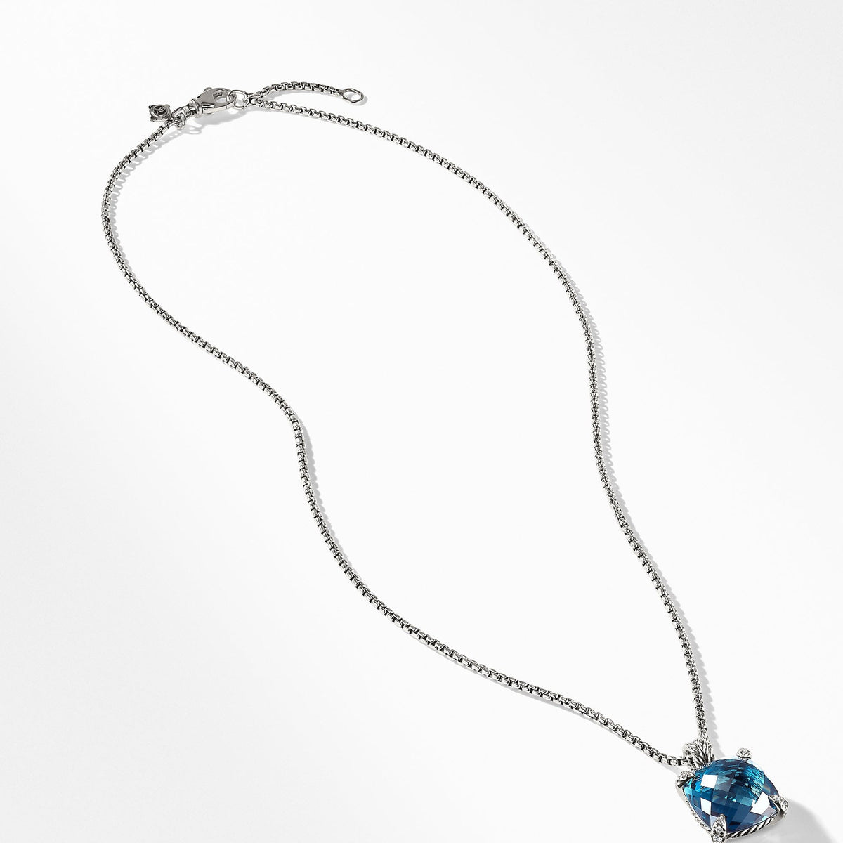 Pendant Necklace with Hampton Blue Topaz and Diamonds