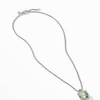 Chatelaine® Pendant Necklace with Prasiolite and Diamonds