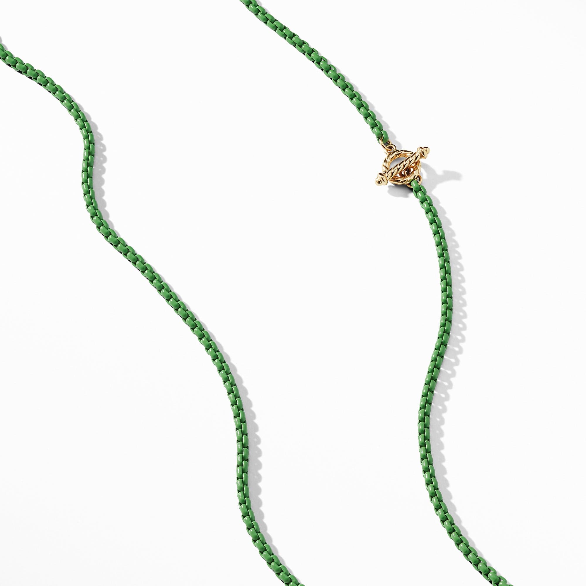 DY Bel Aire Chain in Green with 14K Gold Accents