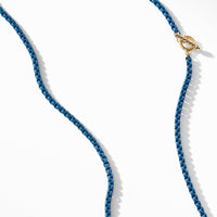 DY Bel Aire Chain Necklace in Navy with with 14K Gold Accents