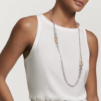 Wellesley Link Long Necklace with 18K Gold