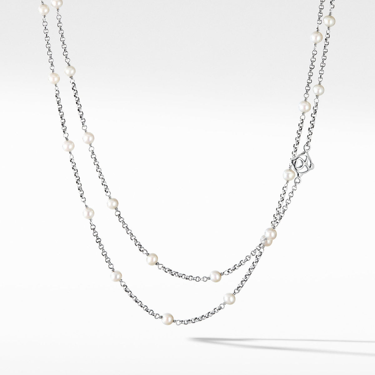Cable Collectibles Bead and Chain Necklace with Pearls