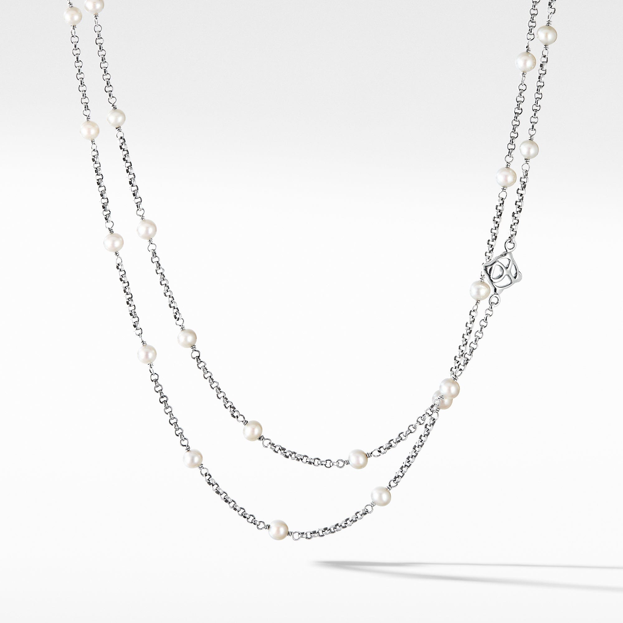 Cable Collectibles Bead and Chain Necklace with Pearls