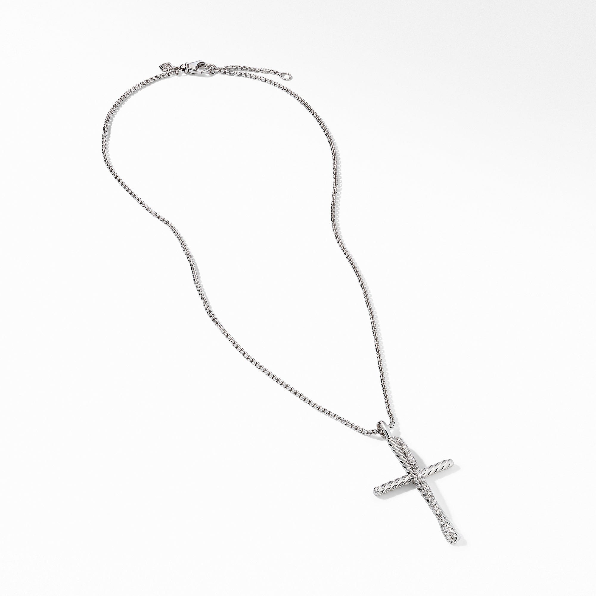 Crossover XL Cross Necklace with Diamonds