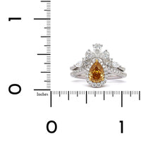 18K White Gold Diamond Engagement Ring and Band 2 Piece Set