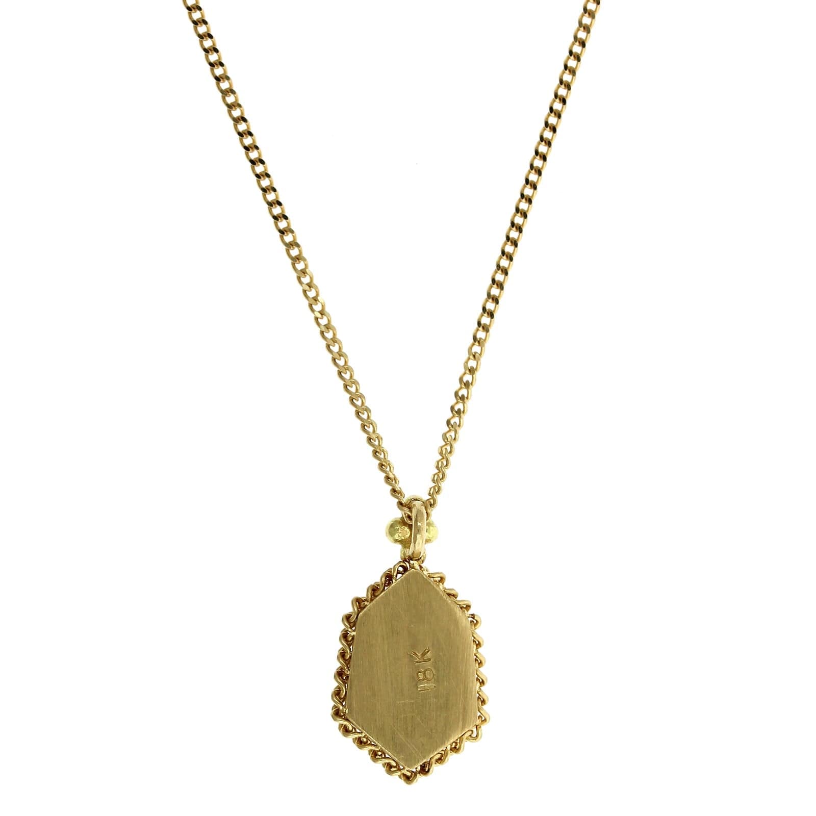 18K Yellow Gold Diamond Pendant, Long's Jewelers