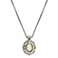Platinum and 18K Yellow Gold Fancy Yellow Diamond Pendant