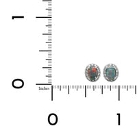 18K White Gold Opal Diamond Halo Earrings, 18K White Gold, Long's Jewelers
