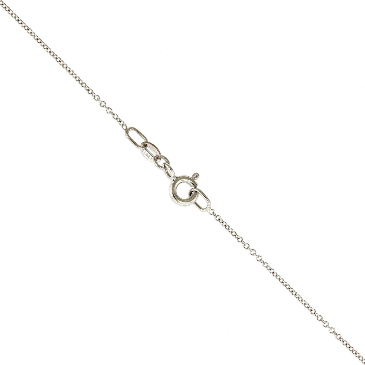 18K White Gold Oval Opal and Diamond Pendant