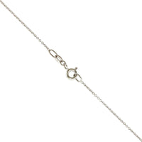 18K White Gold Oval Opal and Diamond Pendant