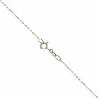 18K White Gold Oval Black Opal and Diamond Pendant