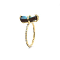 Armenta 18K Yellow Gold Opal and Diamond Ring