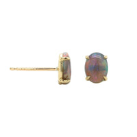 14K Yellow Gold Opal Stud Earrings, 14K Yellow Gold, Long's Jewelers