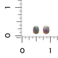 14K Yellow Gold Opal Stud Earrings, 14K Yellow Gold, Long's Jewelers