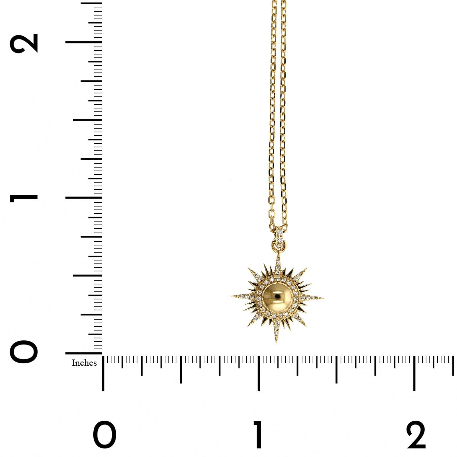 18K Yellow Gold Il Sole Mini Necklace