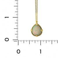 Amali 18K Yellow Gold Teardrop Opal Necklace
