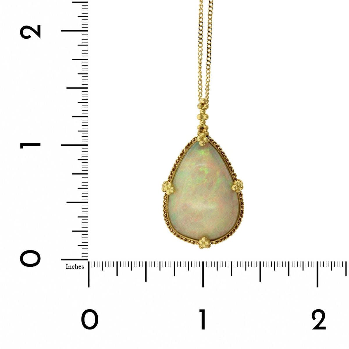 Amali 18K Yellow Gold Teardrop Opal Necklace