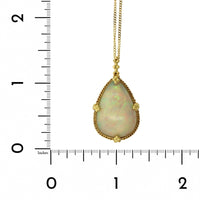 Amali 18K Yellow Gold Teardrop Opal Necklace
