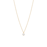 14K Yellow Gold Bezel Set Opal Pendant, 14k yellow gold, Long's Jewelers