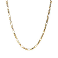 Open Station Box Chain in 18K Yellow Gold, Yellow Gold, Long's Jewelers