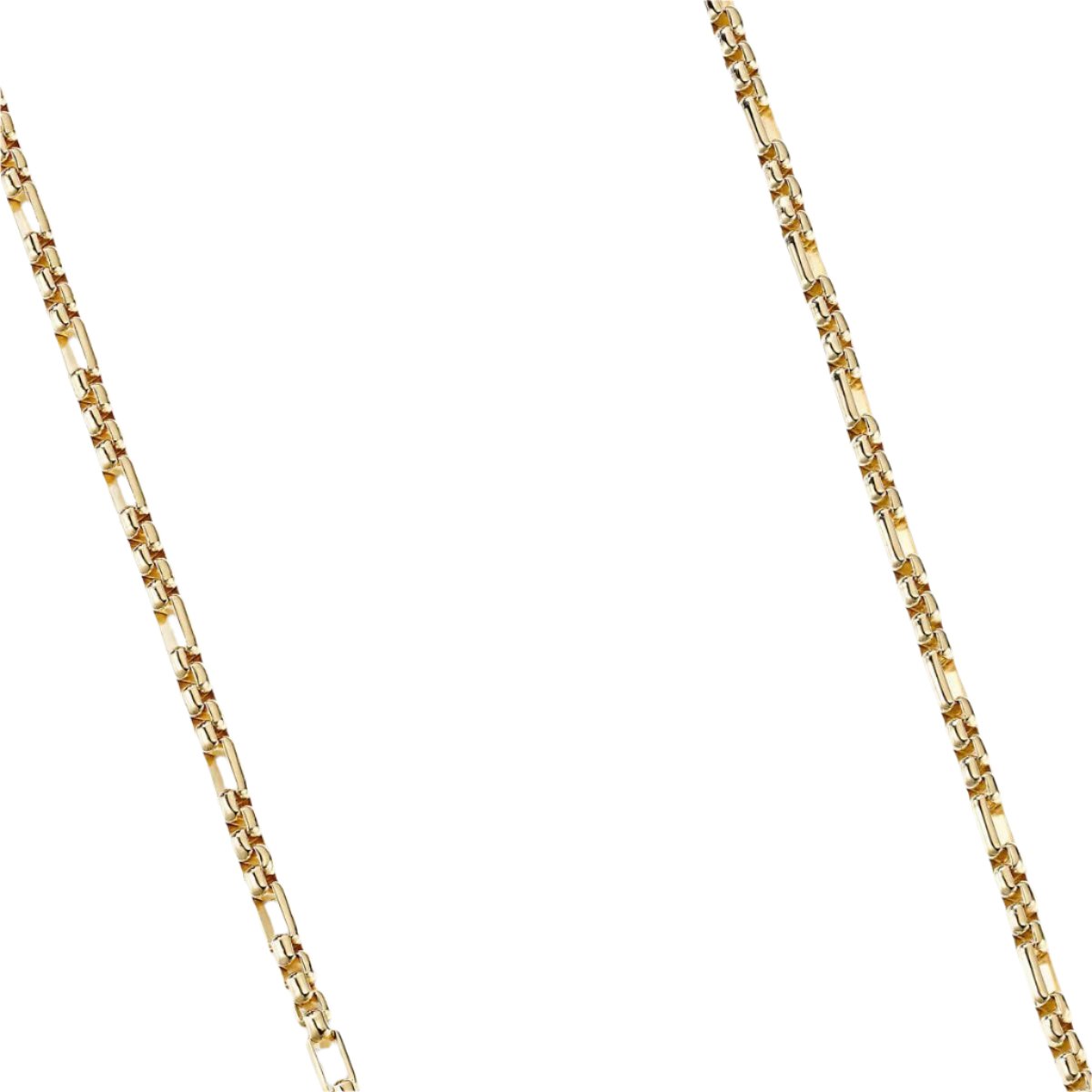 Open Station Box Chain in 18K Yellow Gold, Yellow Gold, Long's Jewelers