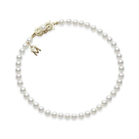 18K Yellow Gold Pearl Bracelet