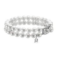 Mikimoto 18K White Gold Double Row Pearl Bracelet