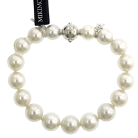 Mikimoto 18K White Gold Pearl Bracelet