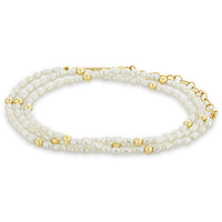 Zoe Chicco 14K Yellow Gold Pearl Wrap Bracelet