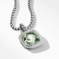 Pendant with Prasiolite and Diamonds