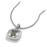 Pendant with Prasiolite and Diamonds