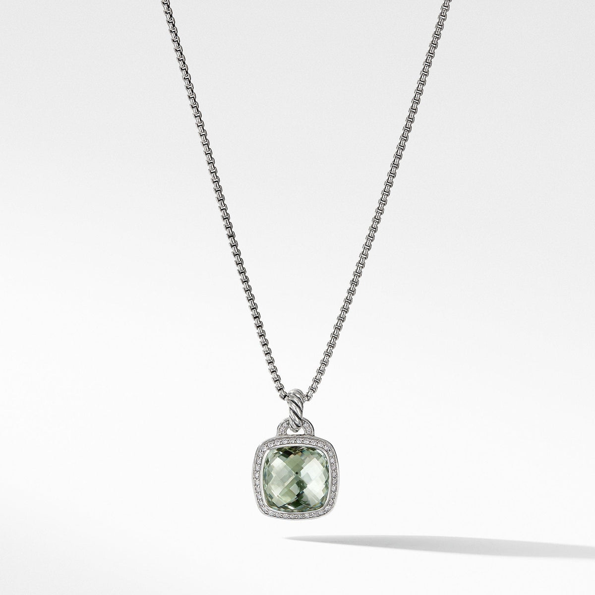 Pendant with Prasiolite and Diamonds